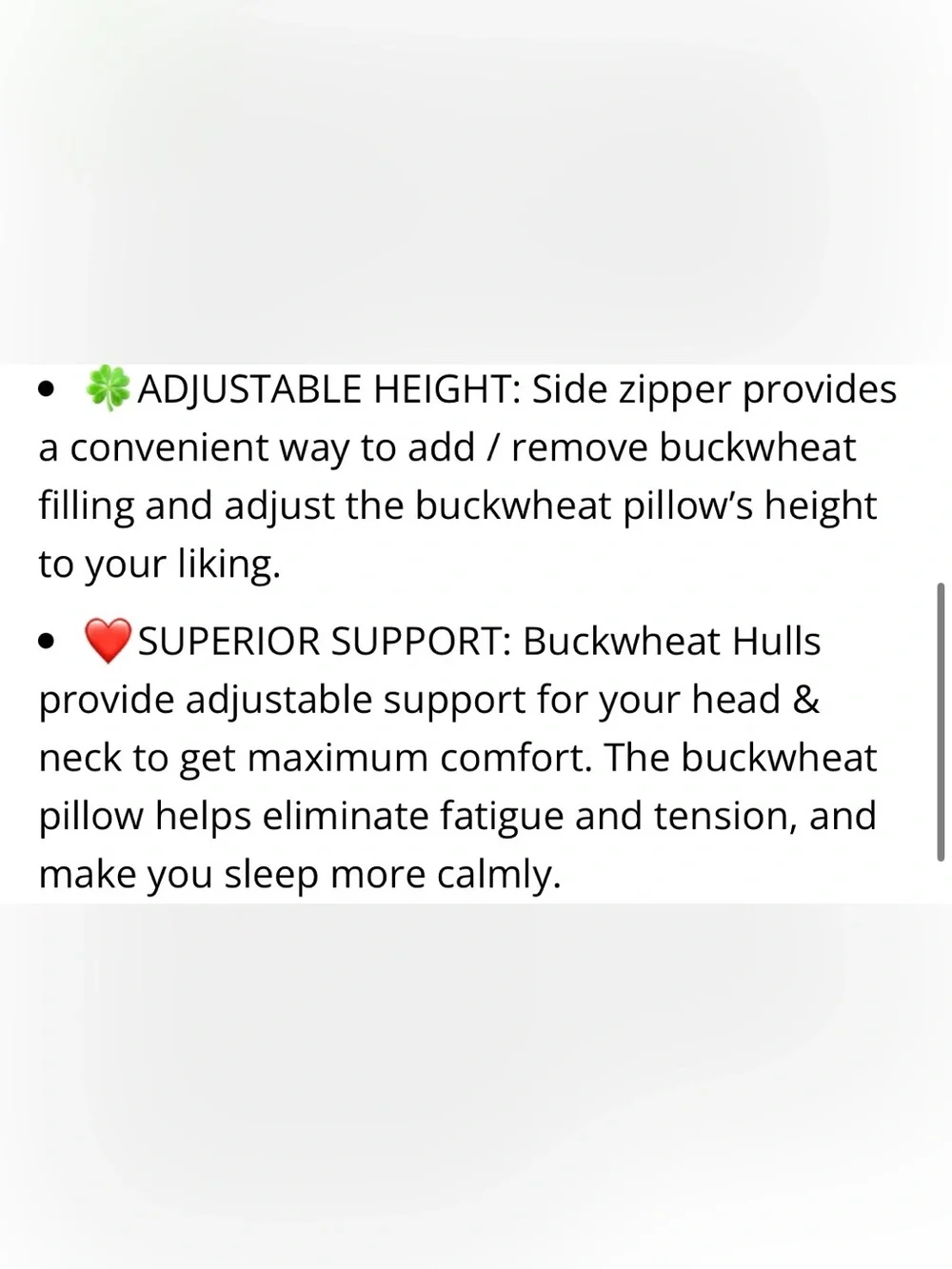 Buckwheat Pillow Adjustable with Organic Cotton Pillowcase